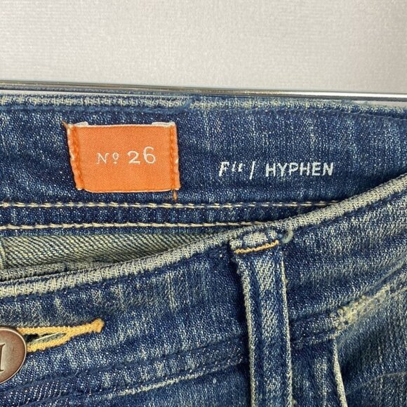 ANTHROPOLOGIE Pilcro and the Letterpress Jeans Patchwork Pilcro Premium Hyphen - Picture 5 of 15